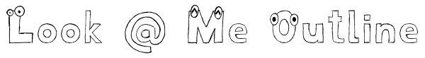 Look @ Me Outline Font