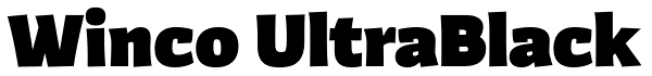 Winco UltraBlack Font