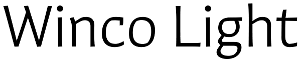 Winco Light Font