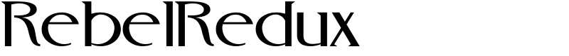 RebelRedux Font