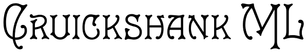 Cruickshank ML Font