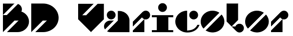 BD Varicolor Font