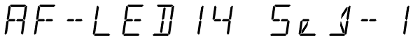AF-LED14 Seg-1 Font
