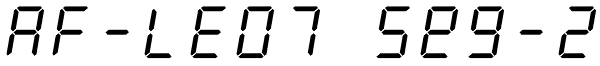 AF-LED7 Seg-2 Font