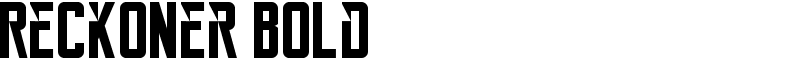 Reckoner Bold Font