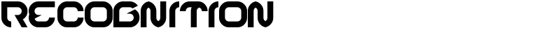 RECOGNITION Font