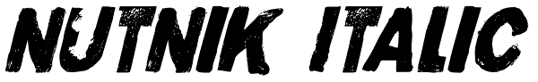 Nutnik Italic Font