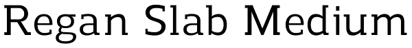 Regan Slab Medium Font