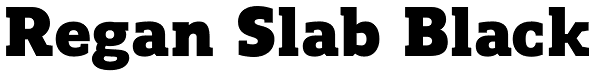 Regan Slab Black Font