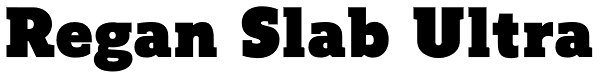 Regan Slab Ultra Font