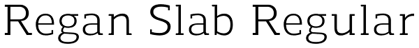 Regan Slab Regular Font