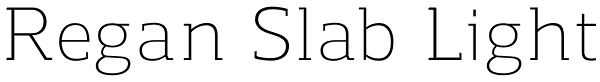 Regan Slab Light Font