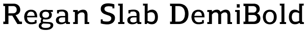 Regan Slab DemiBold Font