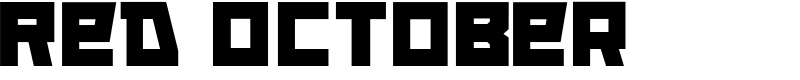 Red October Font