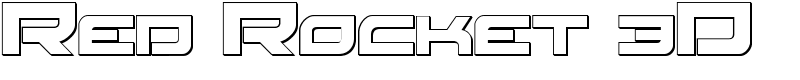 Red Rocket 3D Font