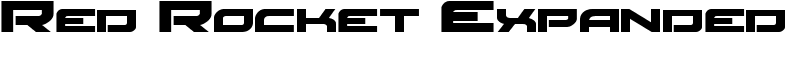 Red Rocket Expanded Font