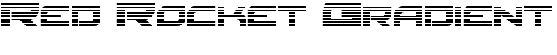 Red Rocket Gradient Font