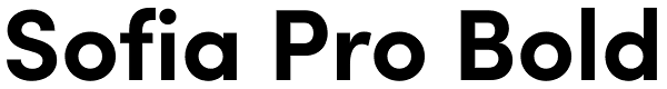 Sofia Pro Bold Font