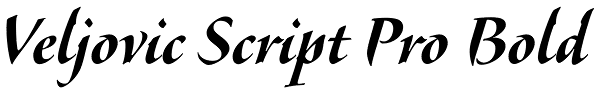 Veljovic Script Pro Bold Font