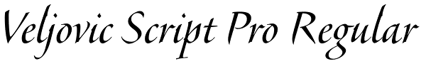 Veljovic Script Pro Regular Font