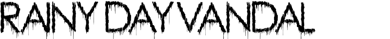 Rainy Day Vandal Font