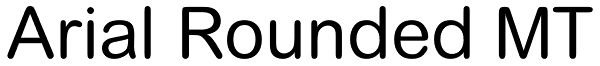 Arial Rounded MT Font