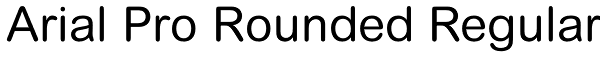Arial Pro Rounded Regular Font