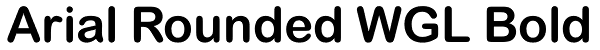Arial Rounded WGL Bold Font