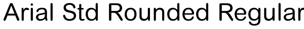Arial Std Rounded Regular Font