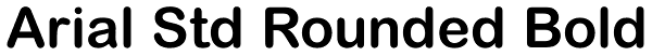 Arial Std Rounded Bold Font
