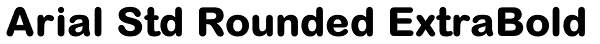 Arial Std Rounded ExtraBold Font