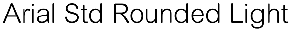 Arial Std Rounded Light Font