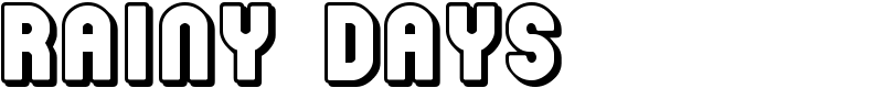 Rainy Days Font