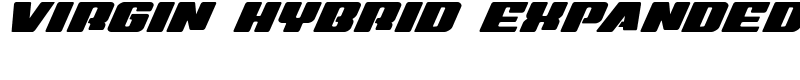 Virgin Hybrid Expanded Font