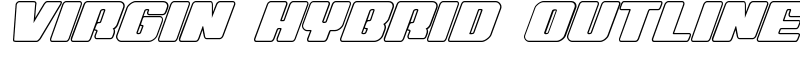 Virgin Hybrid Outline Font