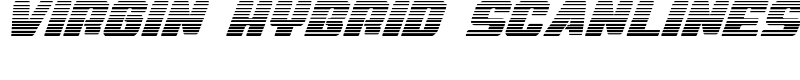 Virgin Hybrid Scanlines Font