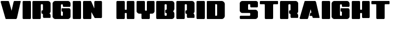 Virgin Hybrid Straight Font