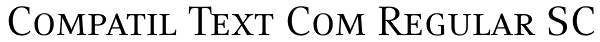 Compatil Text Com Regular SC Font