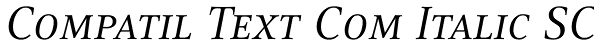 Compatil Text Com Italic SC Font