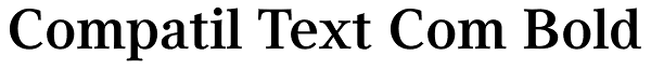 Compatil Text Com Bold Font