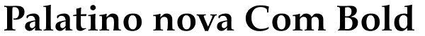 Palatino nova Com Bold Font