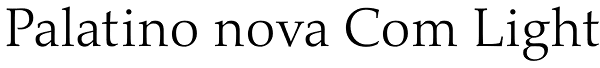 Palatino nova Com Light Font