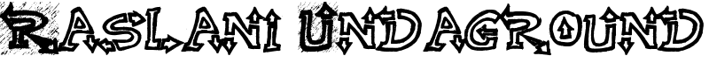 Raslani Undaground Font