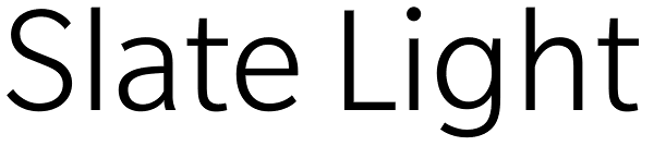 Slate Light Font