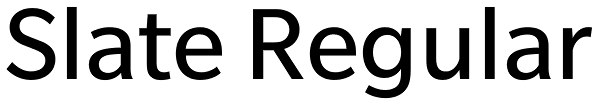 Slate Regular Font