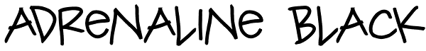 Adrenaline Black Font