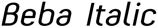 Beba Italic Font