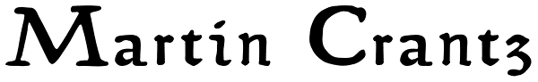 Martin Crantz Font