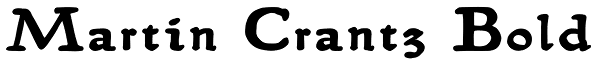 Martin Crantz Bold Font