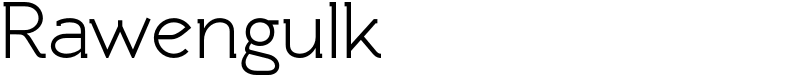 Rawengulk Font